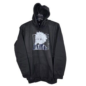 Youth Boys Hoodie Black Graphic Long Sleeve Sweatshirt Comfy Quality 4XL